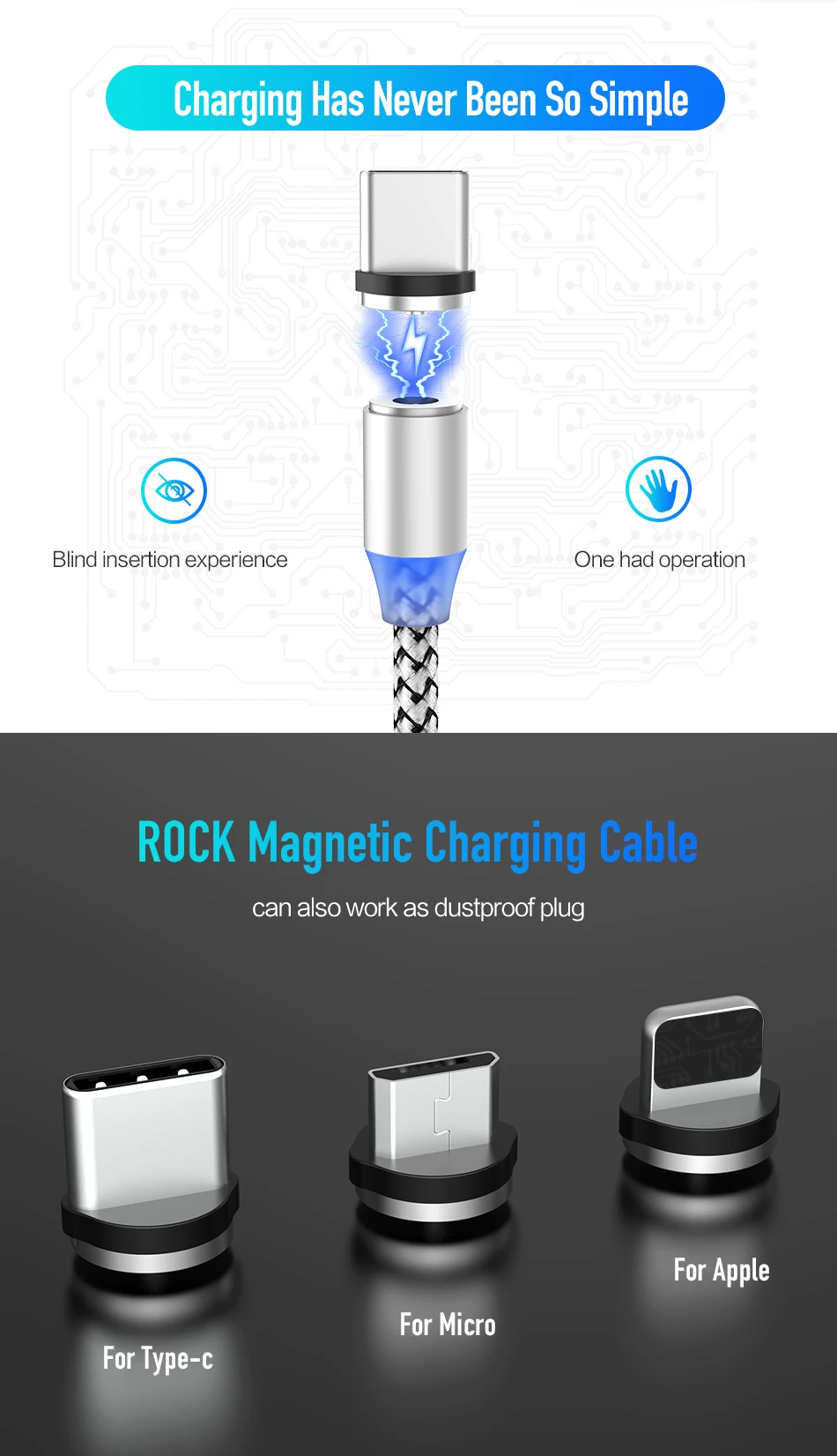 3 in 1 magnetic micro usb 2.4A fast charging nylon braided cable logo customized 100cm 3in1 usb c type-c cable for iphone 7