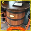 Unique Whiskey Wine Barrel wood coffee table/Wine Barrel Bistro Table