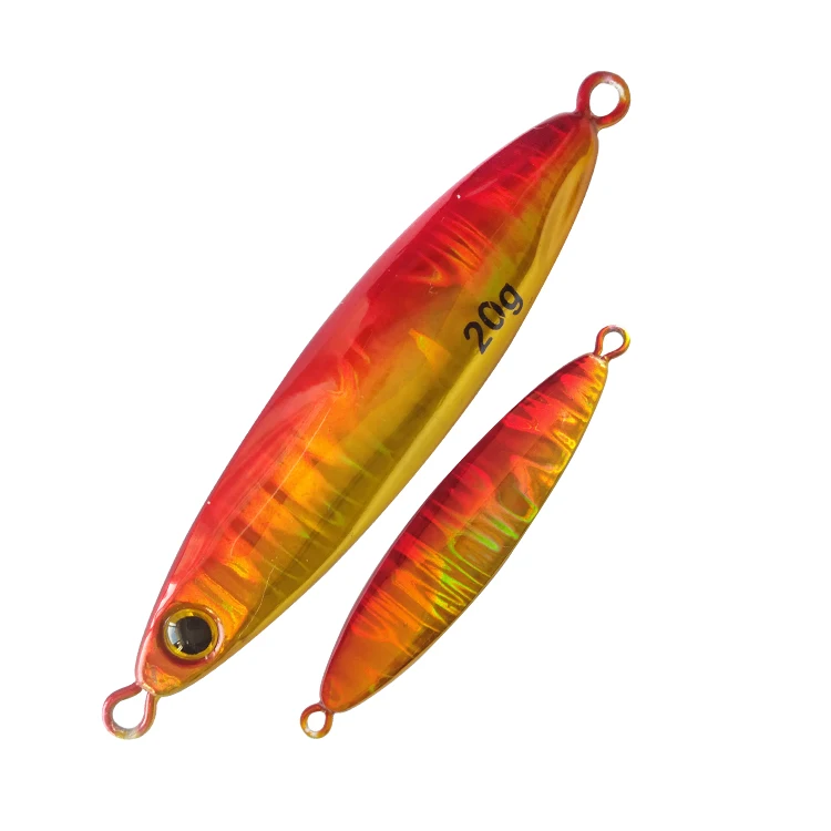 

FUNADAIKO 10/15/20/30/40/60g fishing metal jigging lure vertical saltwater luminous fishing hard bait slow pitch jigging lure, Vavious colors