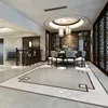 800x800 Polished Glazed Porcelain Modern Open Kitchen Stone Look Floor Tile