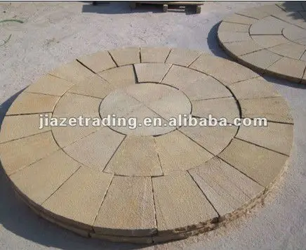 
cheap yellow sandstone circle 