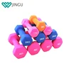 Wholesale Weight Lifting Rubber Coated Hex 10kg Dumbbell Set for Musculation