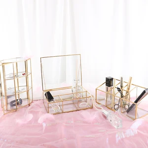 Top supplier  wholesale large Make up organizer, Glass Jewelry Box