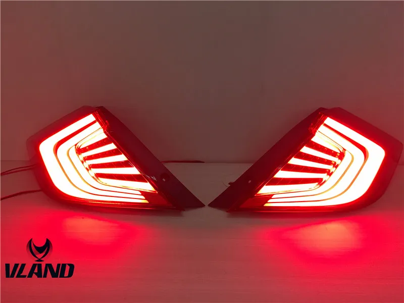 VLAND factory top selling for Car Tail lamp for CIVIC LED Taillight 2016 2017 for CIVIC Tail lamp with through stay