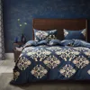 wholesale cheap polyester microfiber home american style print navy bed duvet cover bedding set