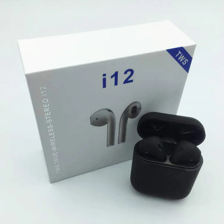 mini i12 TWS 1:1 earphones Wireless BT5.0 Super Stereo bass earbuds JL 6936 Upgraded Chipset With POP Up Function - ANKUX.COM