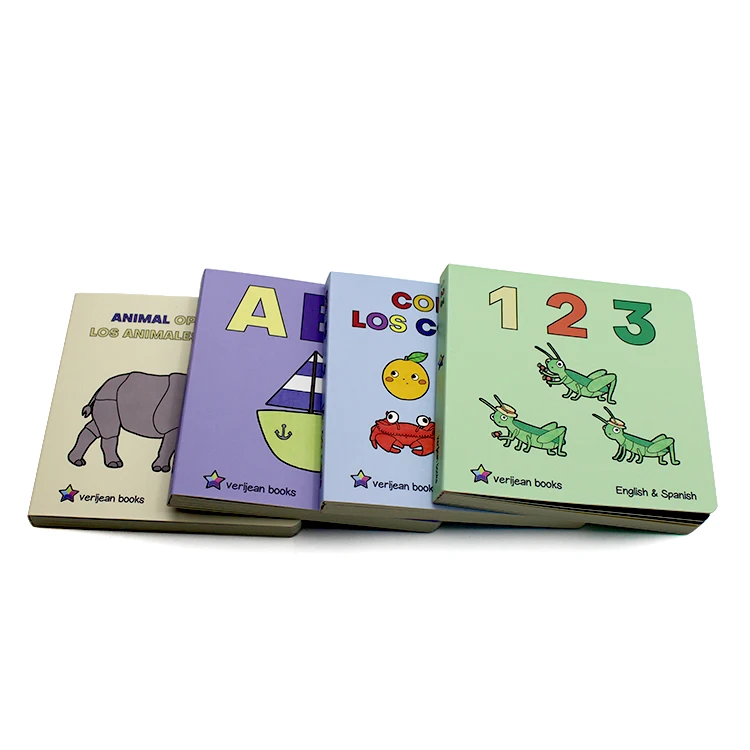 Custom Artwork Thick Hardcover Cardboard Book Baby Kids Board Books