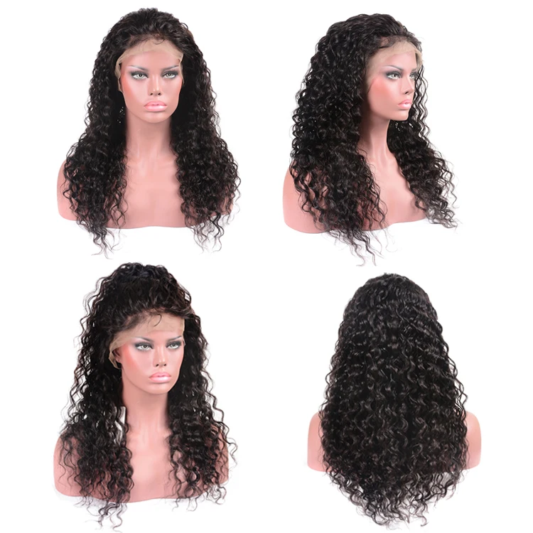 

YF Wholesale Price Water Wave Lace Front Human Hair Wigs Front Lace Wigs With Baby Hair Pre Plucked Natural Hairline 150%