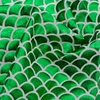 High Quality Lycra Nylon 4 Way Stretch Foil Bronzed Fish Scale Print Mesh Fabric
