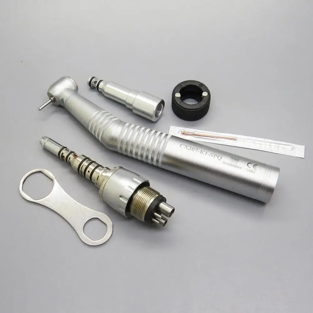 

Fiber Optic Dental High Speed Handpiece Air Turbine fit Multiflex Coupler Coupler 6 Holes, Silver