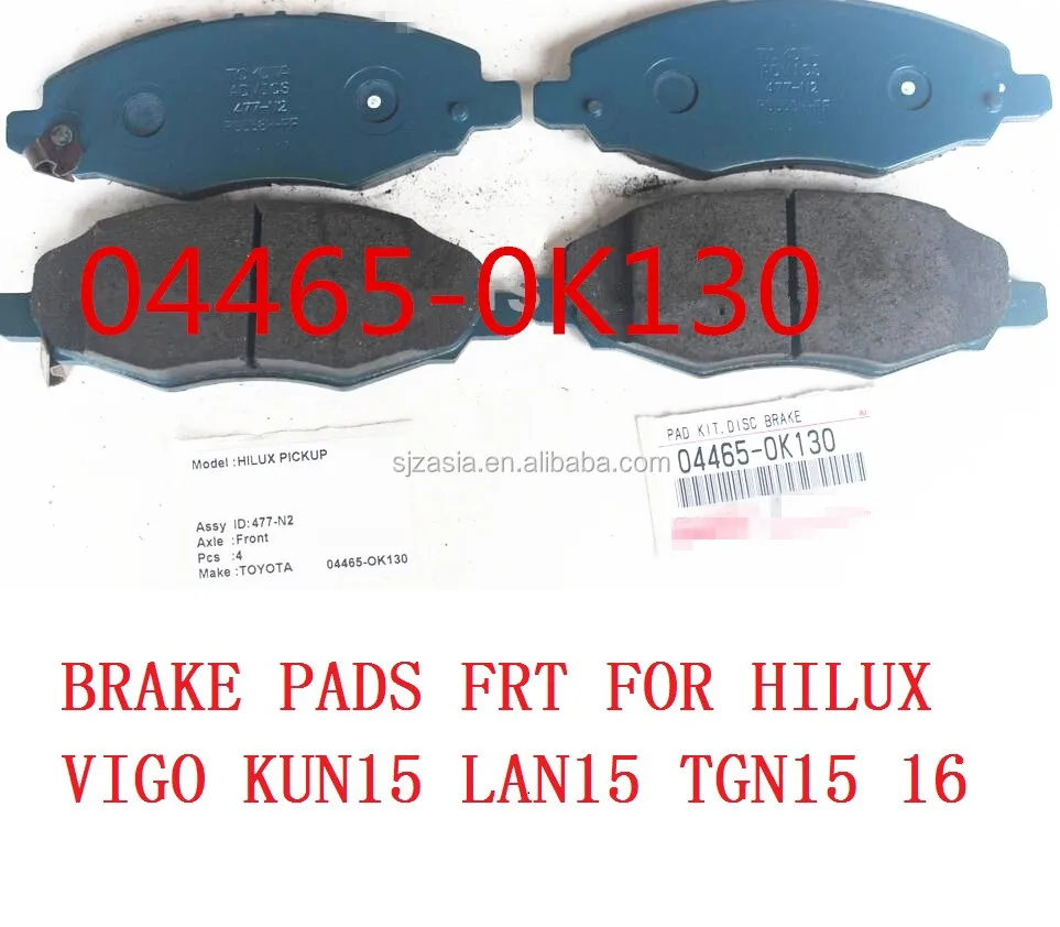 Hilux Vigo Pickup Brake Pads 044650k130 044650k100 044650k310