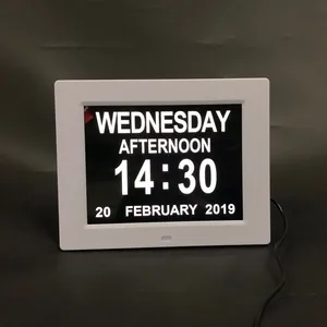Digital Calendar Clock 8 Alarms Elderly Memory Support
