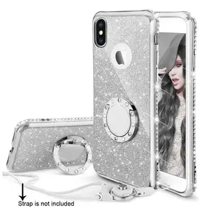 Pattern Slim Silicone iPhone Case Ring Holder
