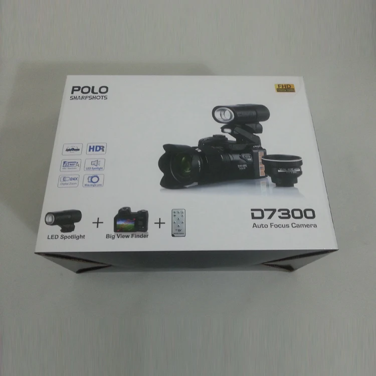 33MP HD D7300 Digitale Kamera withvideo Camcorder