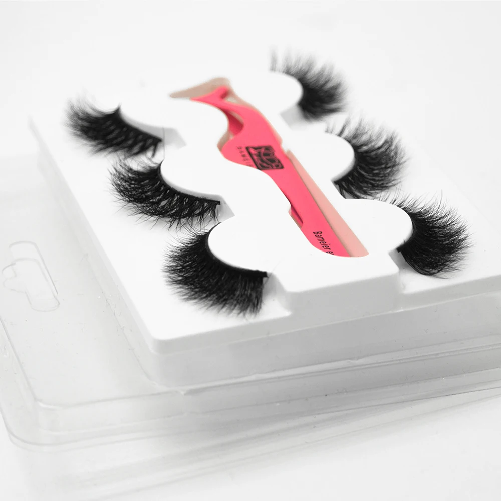 

Bameier 25mm 3D mink eyelashes Vendor, Black