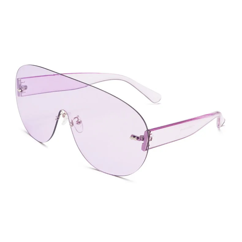 

Jheyewear Vintage transparent manufacturer cheap customized metal vintage oversized one piece sunglasses, Custom color