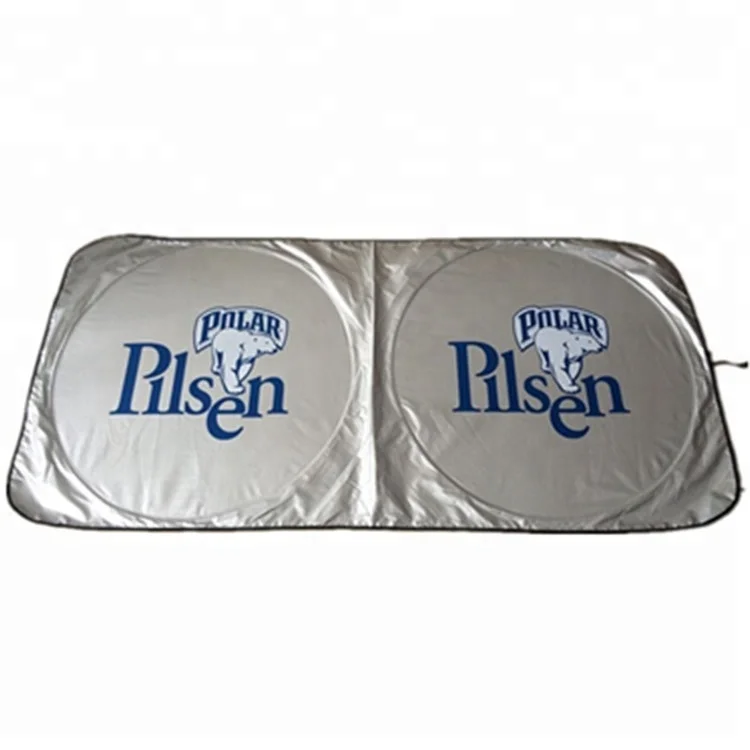
Foldable nylon front window promotion custom design car sunshade 