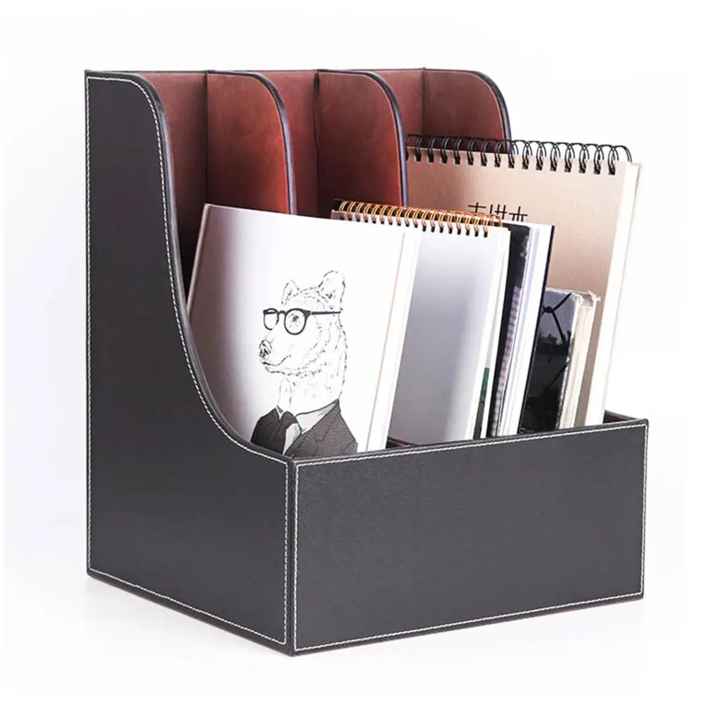 Storage Clipboard A4 Wooden File Folder / Leather Document Box / Box