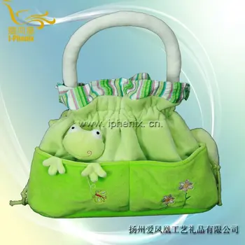 plush frog bag