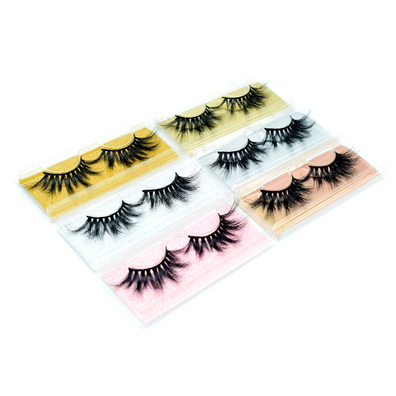 

2019 New Trend Best Seller Dramatic Real 3D Mink 25mm lashes with Custom Packaging Boxes, Natural black