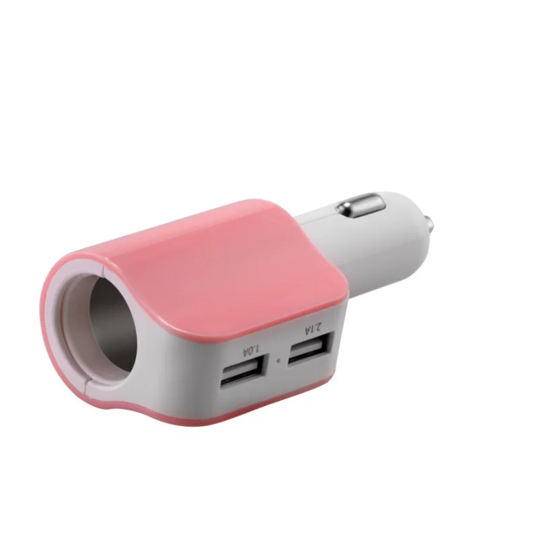 Micro Car Accessory Charger 12V 2 USB 3.1A One Way Cigarette Lighter Cocket Splitter Phone Usb Car Charger For All Smartphones