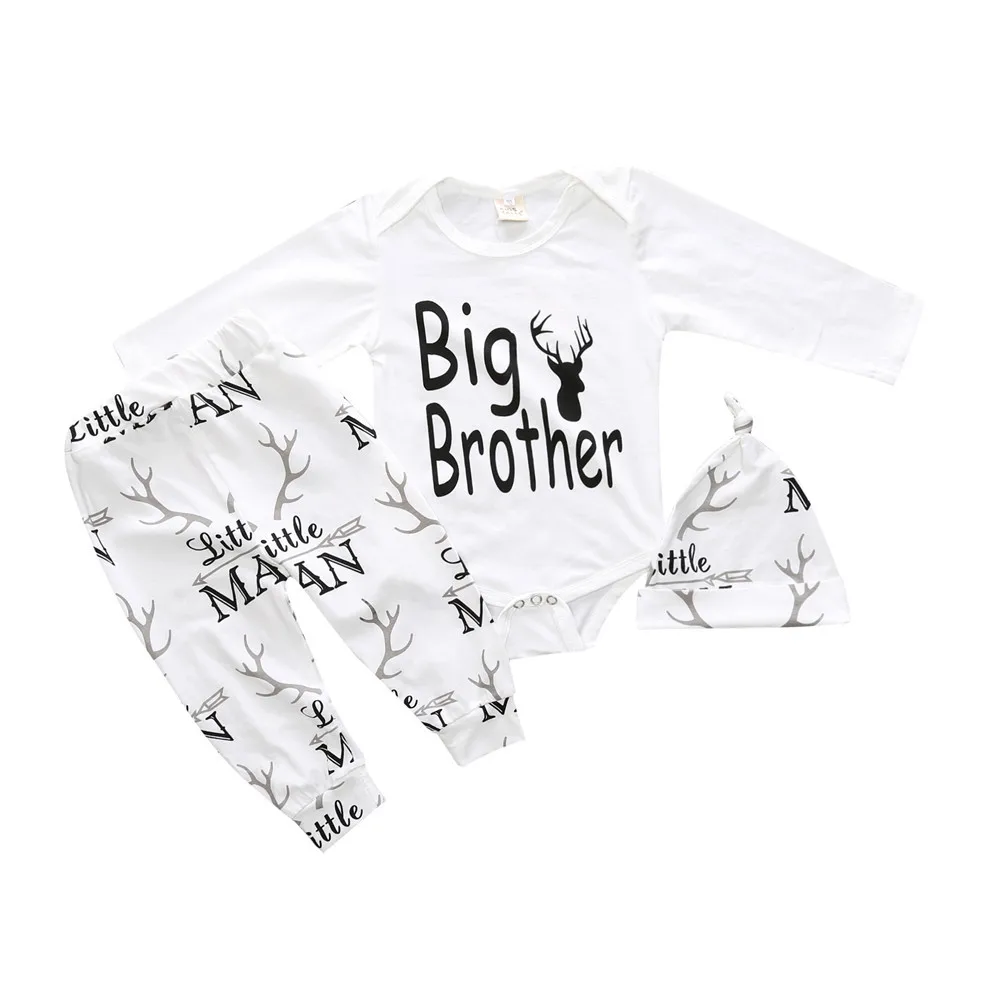 

Fashion Baby Jumper Set 3pcs Cotton Infants Baby Set