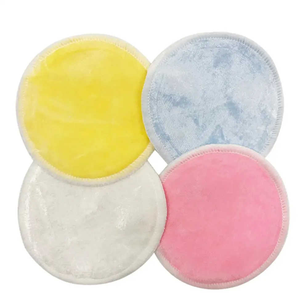

4pcs/set  Round Bamboo Makeup Remover Pads Washable