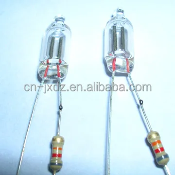 
different neon bulb neon lamp with resistor 