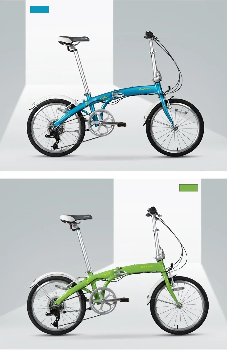 oem/fashion design 8spd folding bike with alloy frame 20" inch