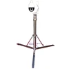 The portable tripod telescopic camera mast with supporting poles