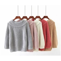 

2018 Autumn winter female loose Knit sweater women pullover puff Sleeve sweaters