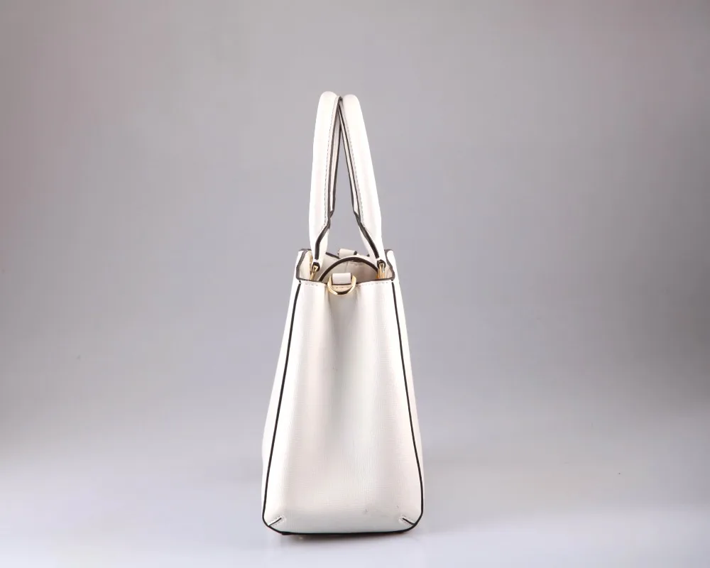 Wholesale Good Quality Summer Collection White Tote Handbags PU 2016
