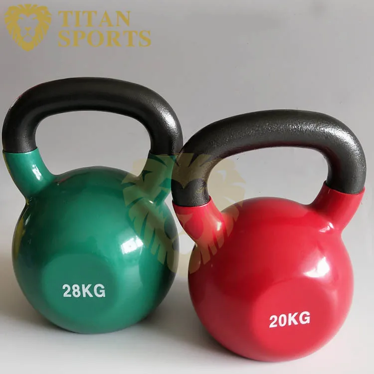 Gym Use Vinyl Dipped Cast Iron Kettlebells