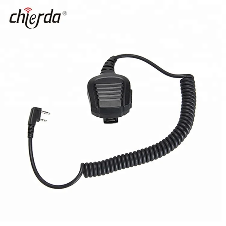 

Walkie talkie shoulder Speakers microphone for walkie talkie two way radio, Black