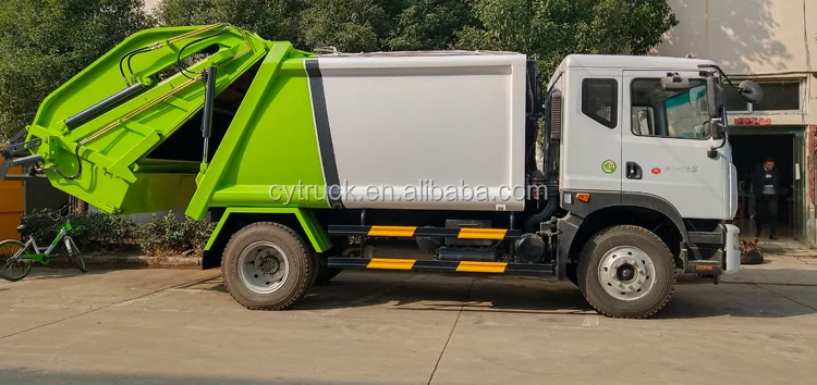 10m3 compactor garbage truck price,6 wheel compressed Rubbish collection truck