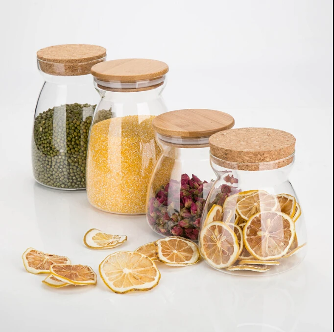 High Resistance Amazon Custom Shape Glass Jars For Food Packaging Storage Borosilicate Glass Jar