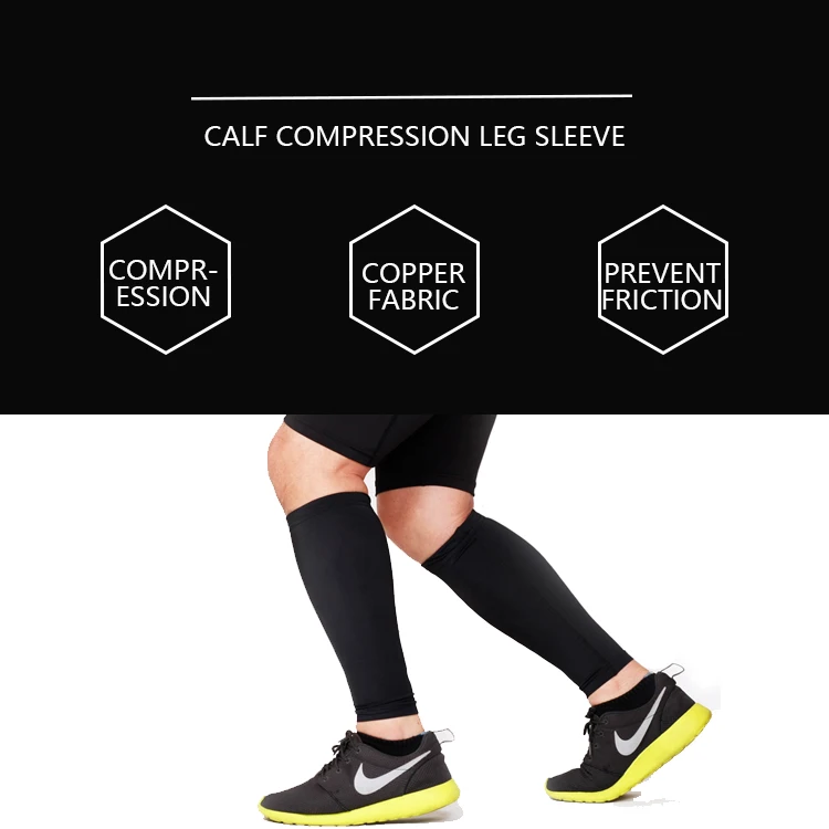 China High quality OEM service High quality compression cycling leg calf sleeve sport brace socks