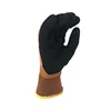 NMSHIELD orange rubber work gloves latex grips winter glove waterproof