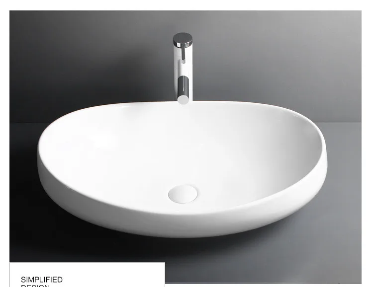 白色陶瓷浴室洗手盆