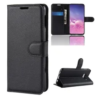 

Litchi PU Card Holder Wallet Flip Leather Case For Samsung Galaxy S10e