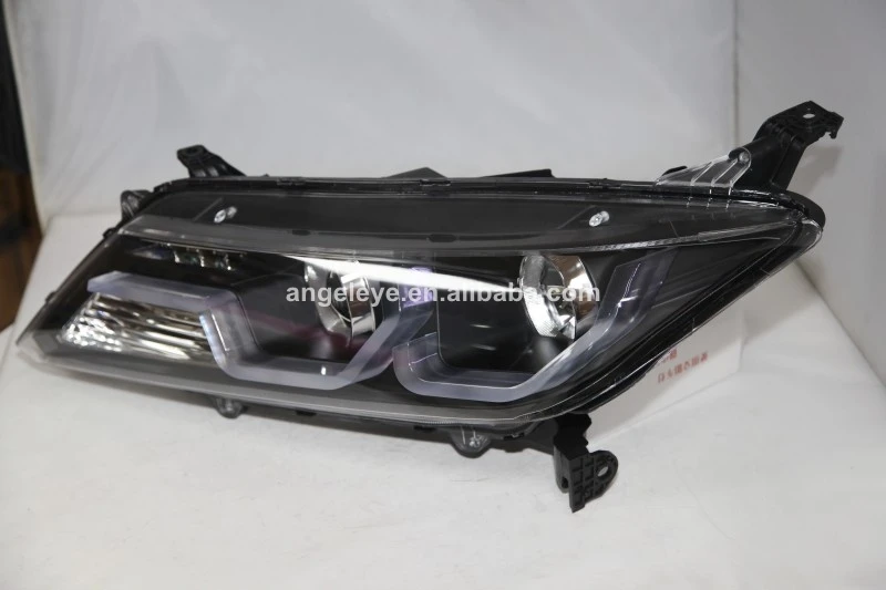 For Honda City Led Headlight 2014 Year Black Housing With Bixenon