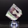 Hot Fashion Color Printing Photo Picture Crystal Cube Photo Frame For Decoration