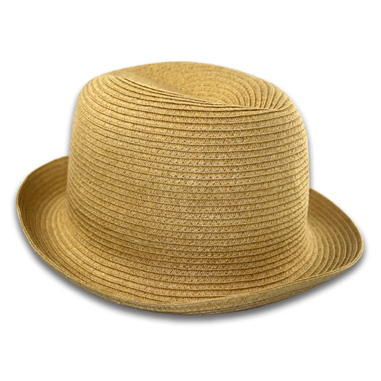 

Wholesale Promotional summer custom floppy sun cap straw fedora hats