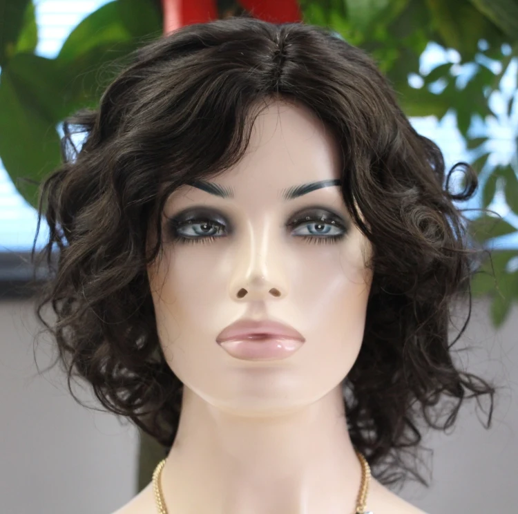 

New arrival fast delivery human hair short bob lace front wig, Natural color
