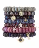 BM25193 Amazing Handmade Gemstone Bead Bracelet In Adjustable,Fashion CZ Micro Pave Charm Stone Bead Bracelet For Women