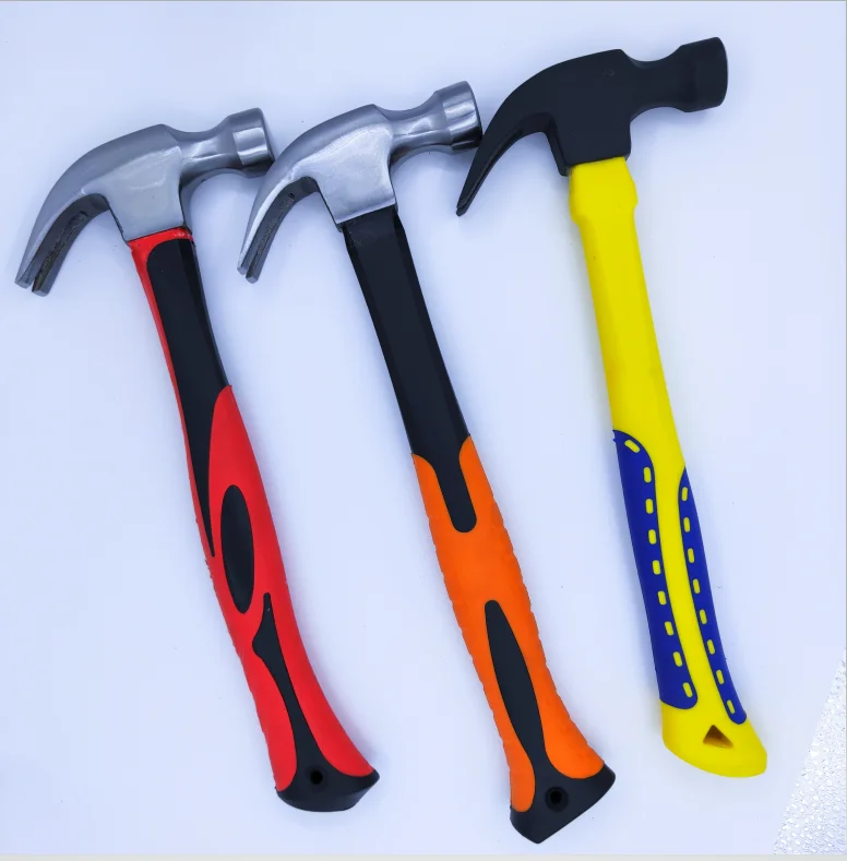 

16OZ 24OZ carpentry tools plastic coated handle claw hammer for construction use