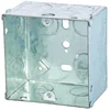 China supplier square BS standard stainless steel electrical 47mm deep gi junction box