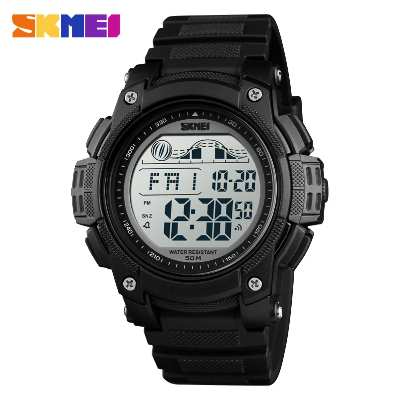

WJ-7630 SKMEI Brand Digital Waterproof Watches Luxury Charming Sport Wristwatch Multifunctional Plastic Band Watch For Men, Mix