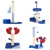 BSCI China Factory Wholesale Funny Cat Furniture Cat Tree Parts with Flag