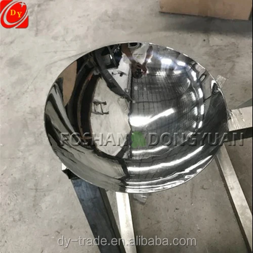 Stainless Steel Concave Mirror Polished Decorative Sculpture